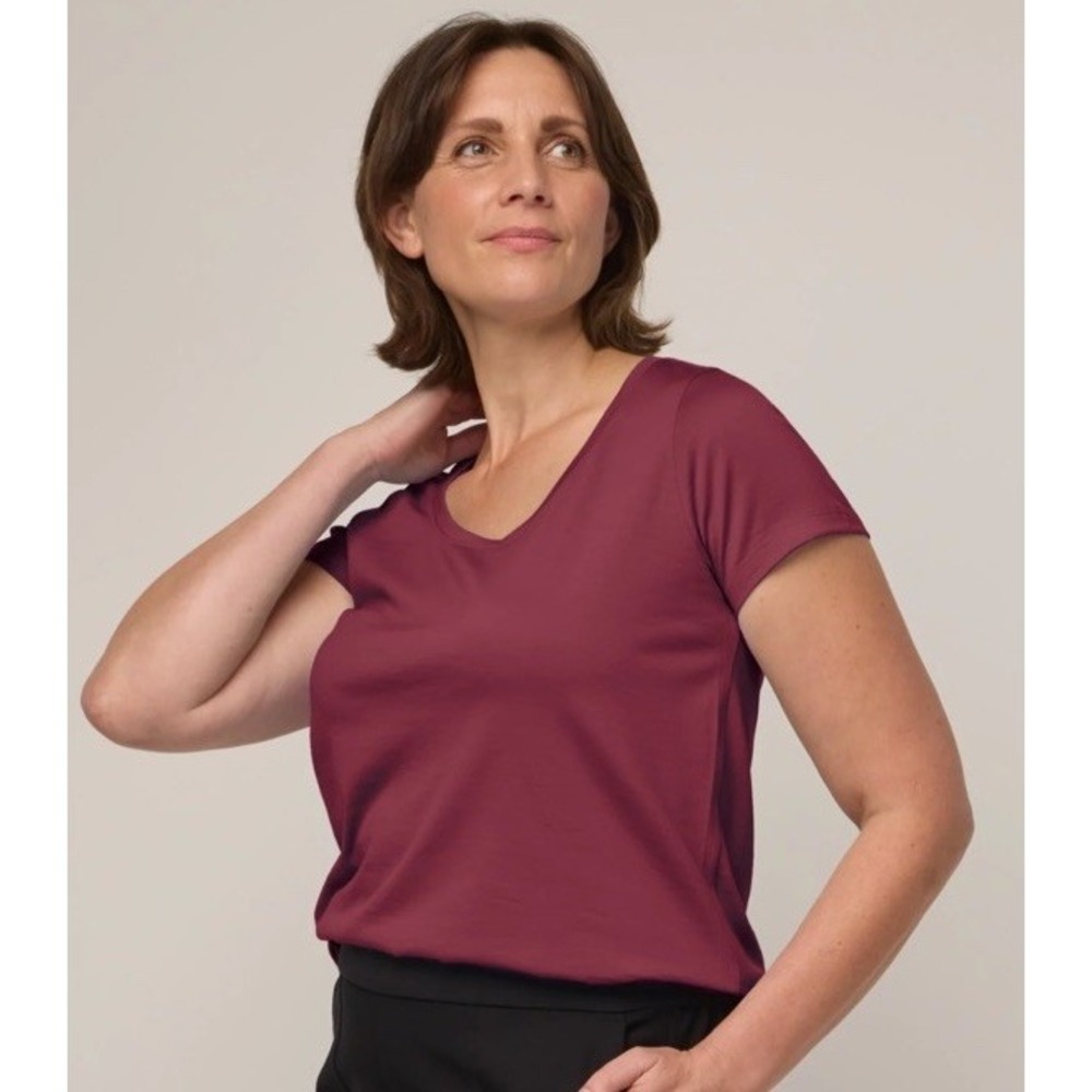 Style&Co V-Neck Plum Top NWT SIZE M